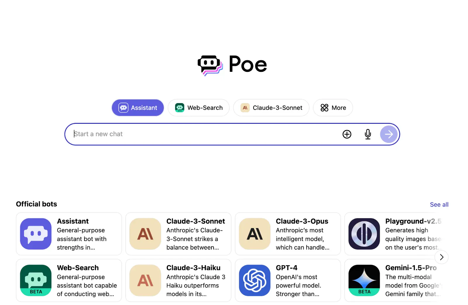 Poe AI chatbot